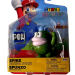 Jakks Pacific World of Nintendo Super Mario Spike W/ Pow Block 4" Figure '24 NEW