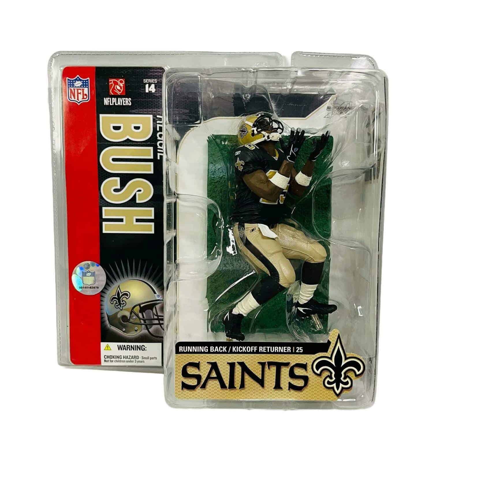 McFarlane Toys NFL Series 14 Reggie Bush #25 New Orleans Saints Black Jersey Figure