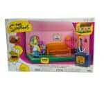 Jakks Pacific The Simpsons Living Room Diorama with 2.5" Homer Figure IN HAND