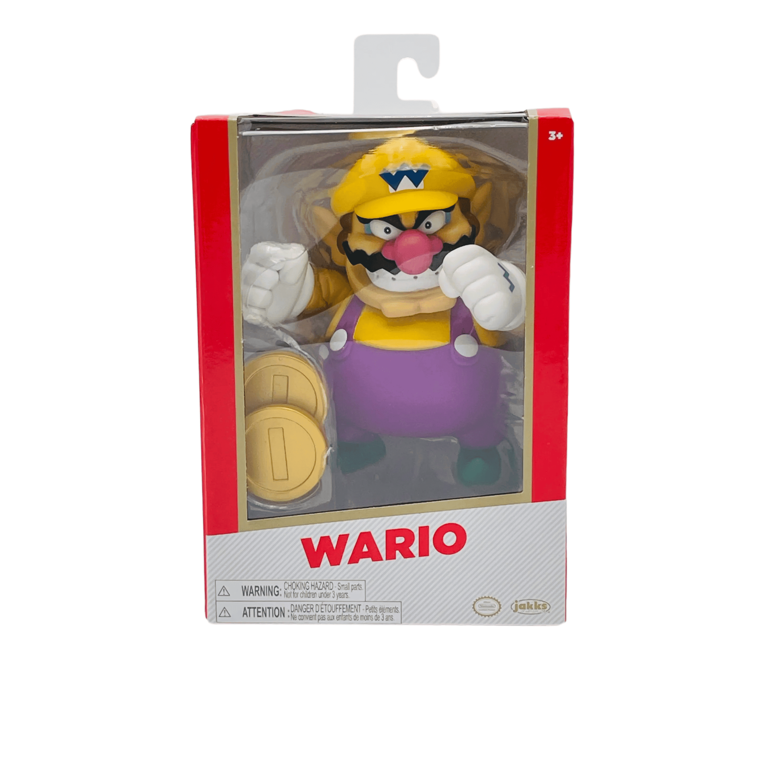 Jakks Pacific Super Mario: Wario with Coins (Jakks Gold Label) 4in Action Figure