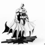 Pure Arts DC Heroes Batman Black & White SDCC Limited 1 of 1000 1/8 Scale Statue — view 5