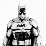 Pure Arts DC Heroes Batman Black & White SDCC Limited 1 of 1000 1/8 Scale Statue — view 3