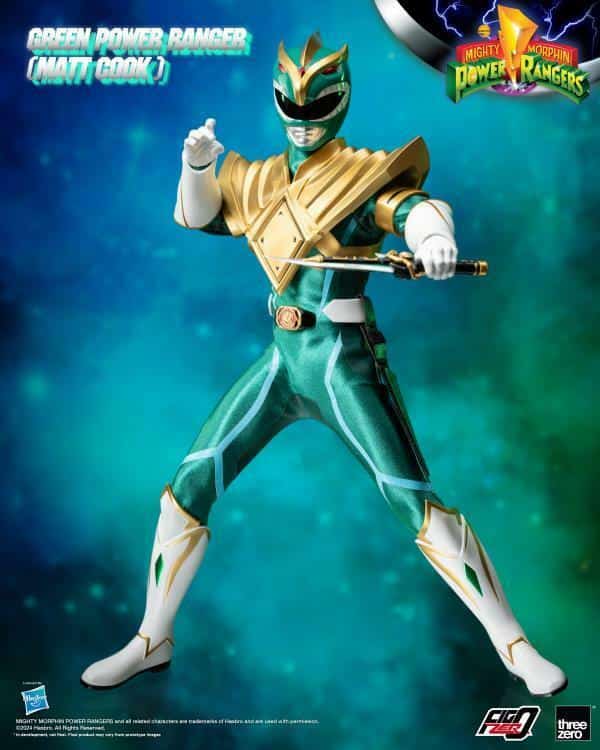 ThreeZero MMPR Green Power Ranger (Matt Cook) FigZero 1/6 Figure