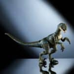 Mattel Jurassic World Hammond Collection Velociraptor Blue Dinosaur Figure — view 4