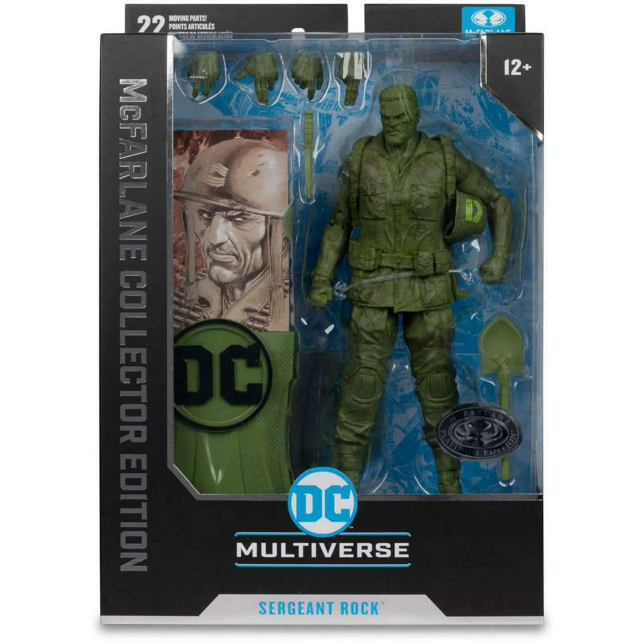 McFarlane DC Multiverse Sergeant Rock (DC Classic) Platinum Collector #14 Figure
