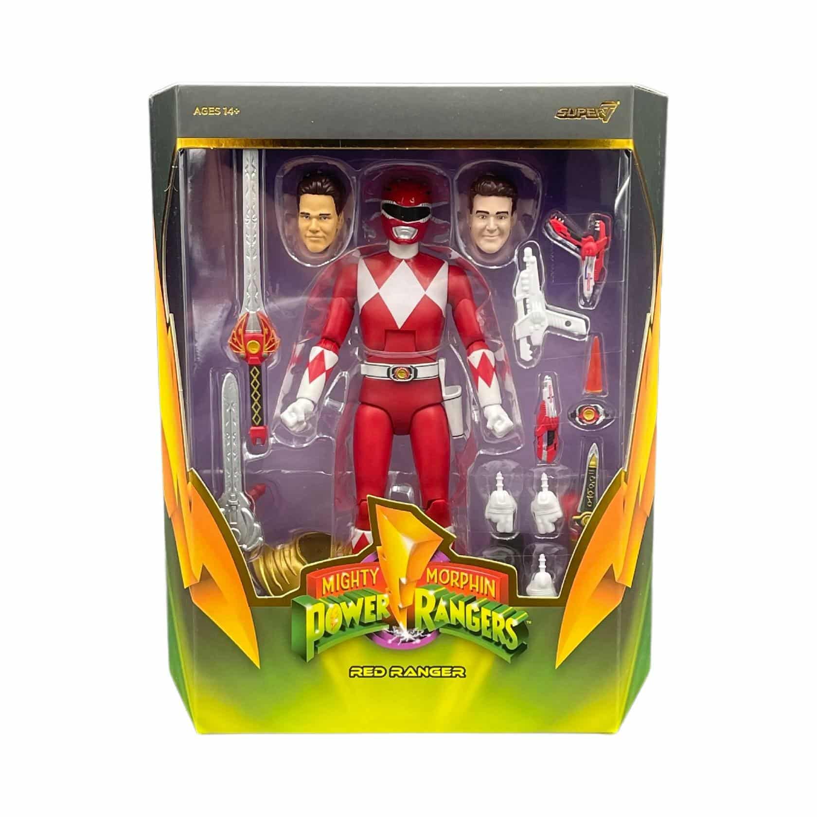 Super7 ULTIMATES! Mighty Morphin Power Rangers Red Ranger 7" Figure