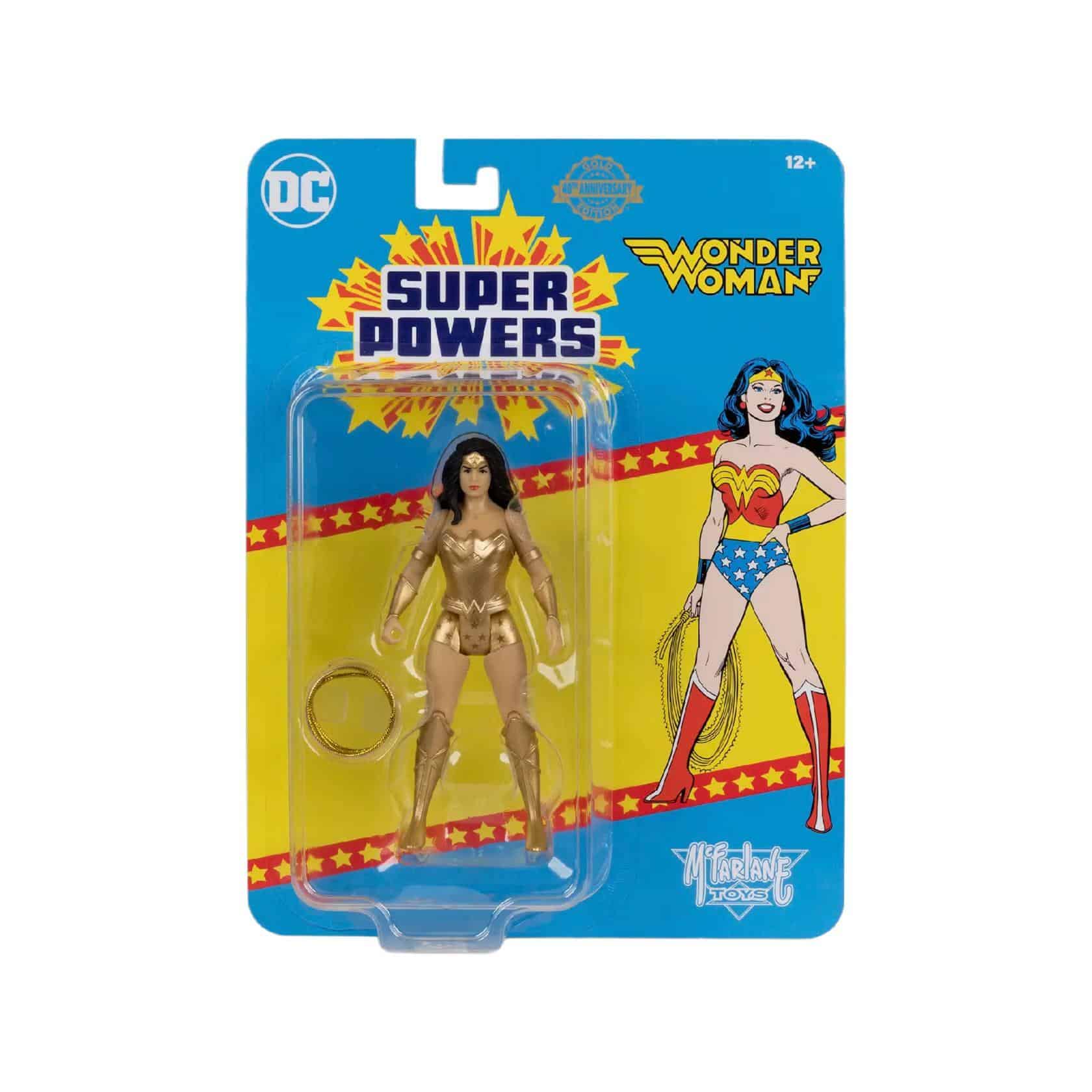 McFarlane DC Super Powers Wonder Woman Gold Wave 9 4in Figure Chase