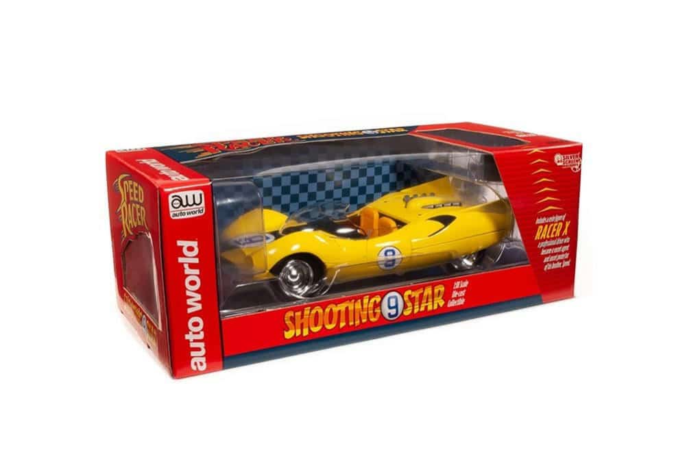 Auto World Speed Racer Shooting Star with Racer X Figure 1:18 Scale Diecast