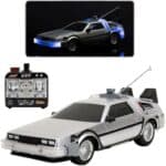 Jada Toys 1:16 Scale Back to the Future DeLorean Time Machine RC Car with Lights — view 4