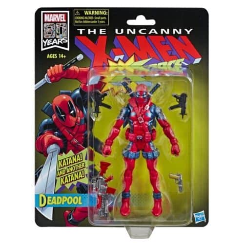 Hasbro Marvel Legends 80th Anniversary Deadpool Uncanny X-Men X-Force Retro 6" Figure