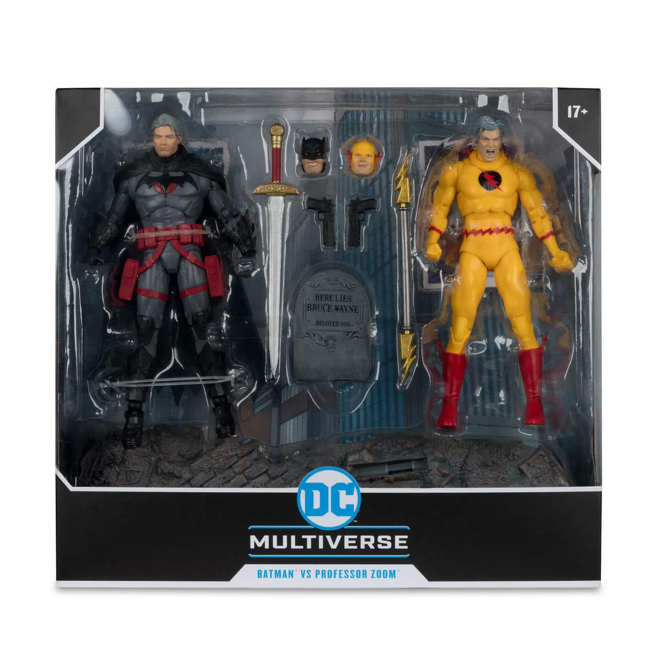 McFarlane DC Multiverse Batman vs Professor Zoom (Flashpoint) 7in Figure 2pk
