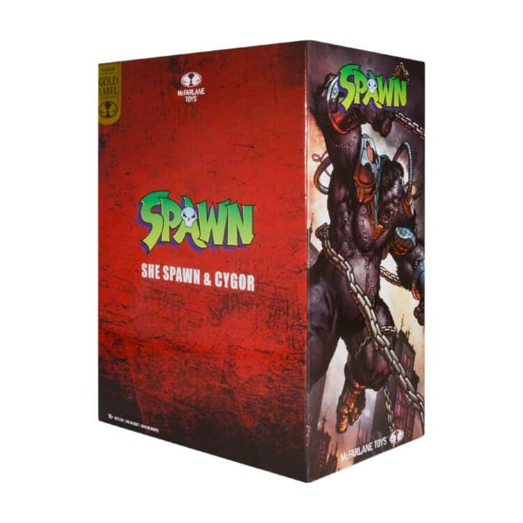 McFarlane Spawn She-Spawn & Cygor 7in MegaFig Action Figure Gold Label 2pk