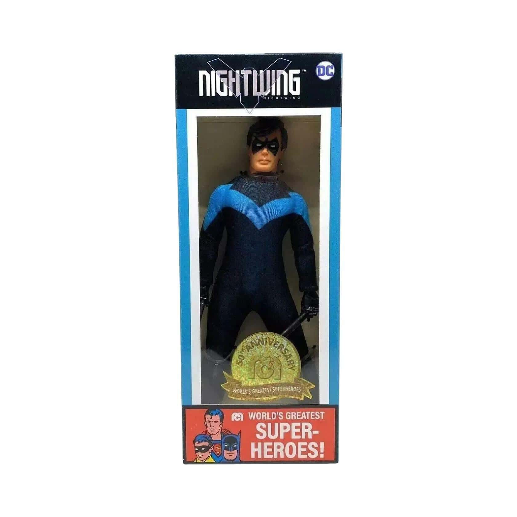Mego DC Nightwing World's Greatest Superheroes 50th Anniversary 8-Inch Figure