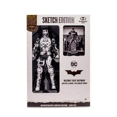 McFarlane Hazmat Suit Batman (Justice League: Amazo Virus) Sketch Edition Figure