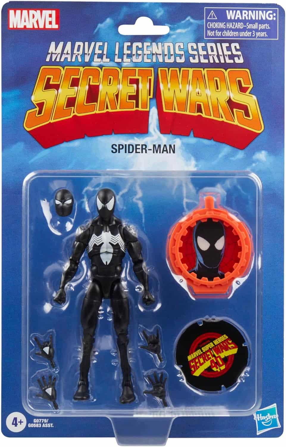 Hasbro Marvel Legends Secret Wars Spider-Man Black Suit 40th Anniversary Retro Figure