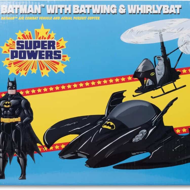 McFarlane DC Super Powers Batman Batwing Whirlybat 3pk Gold Label Figure Set