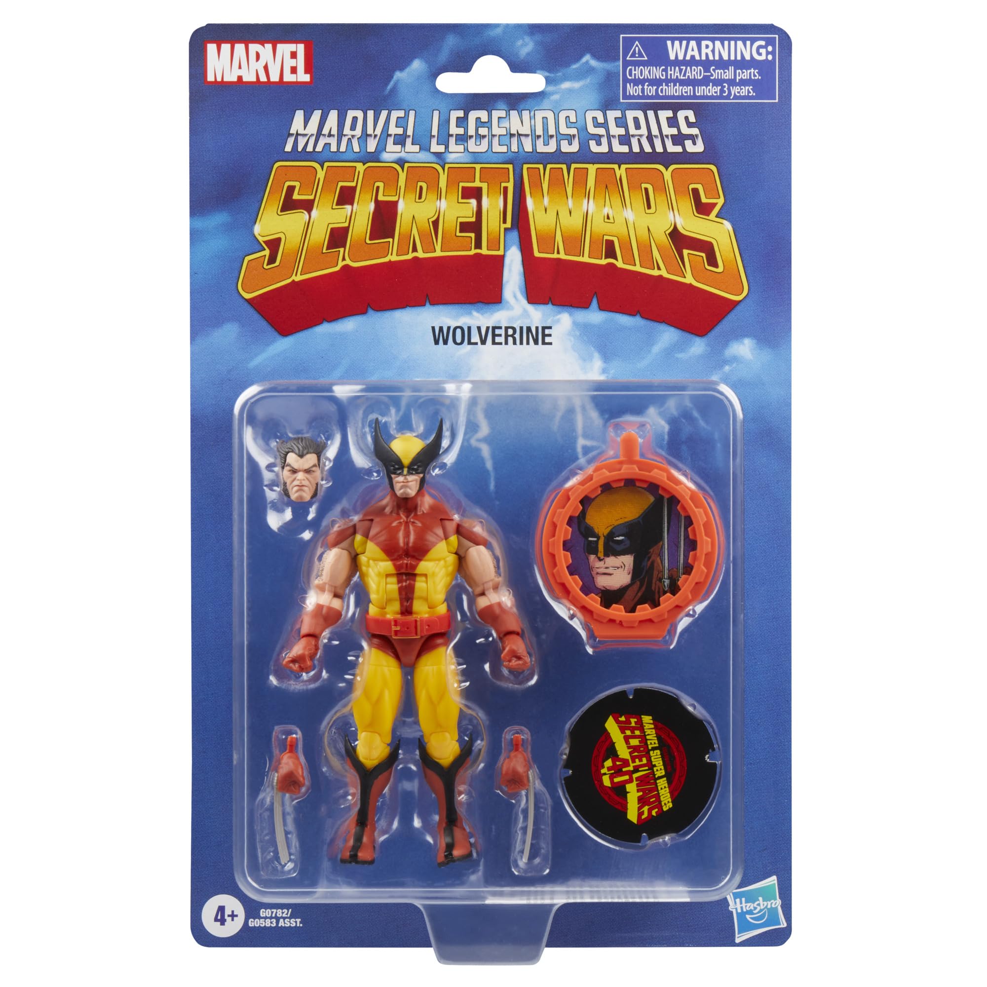 Hasbro Marvel Legends Secret Wars Wolverine 40th Anniversary Retro 6in Action Figure