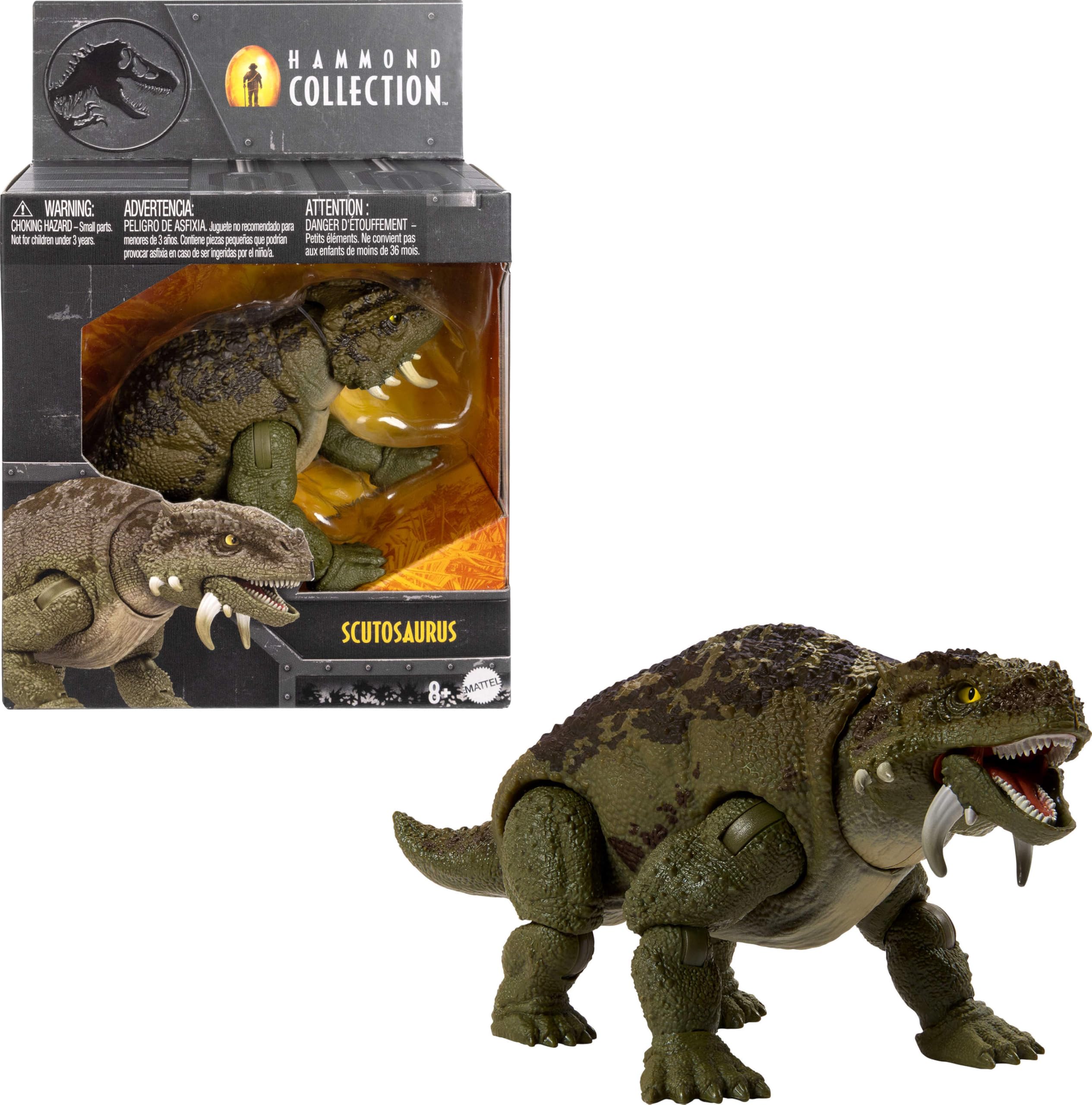 Mattel Jurassic World Hammond Collection Scutosaurus Dinosaur Figure
