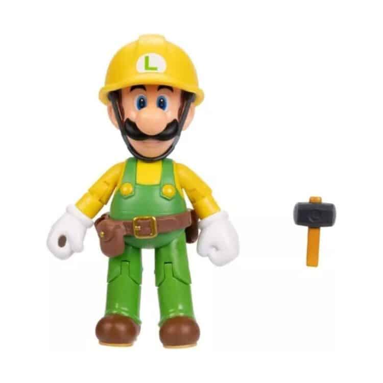 Jakks Super Mario Builder Luigi with Utility Belt (Wave 44) 4in Action Figure