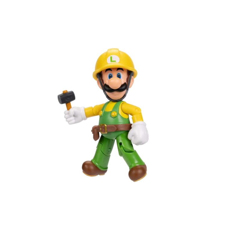 Jakks Super Mario Builder Luigi with Utility Belt (Wave 44) 4in Action Figure