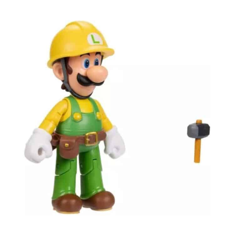 Jakks Super Mario Builder Luigi with Utility Belt (Wave 44) 4in Action Figure