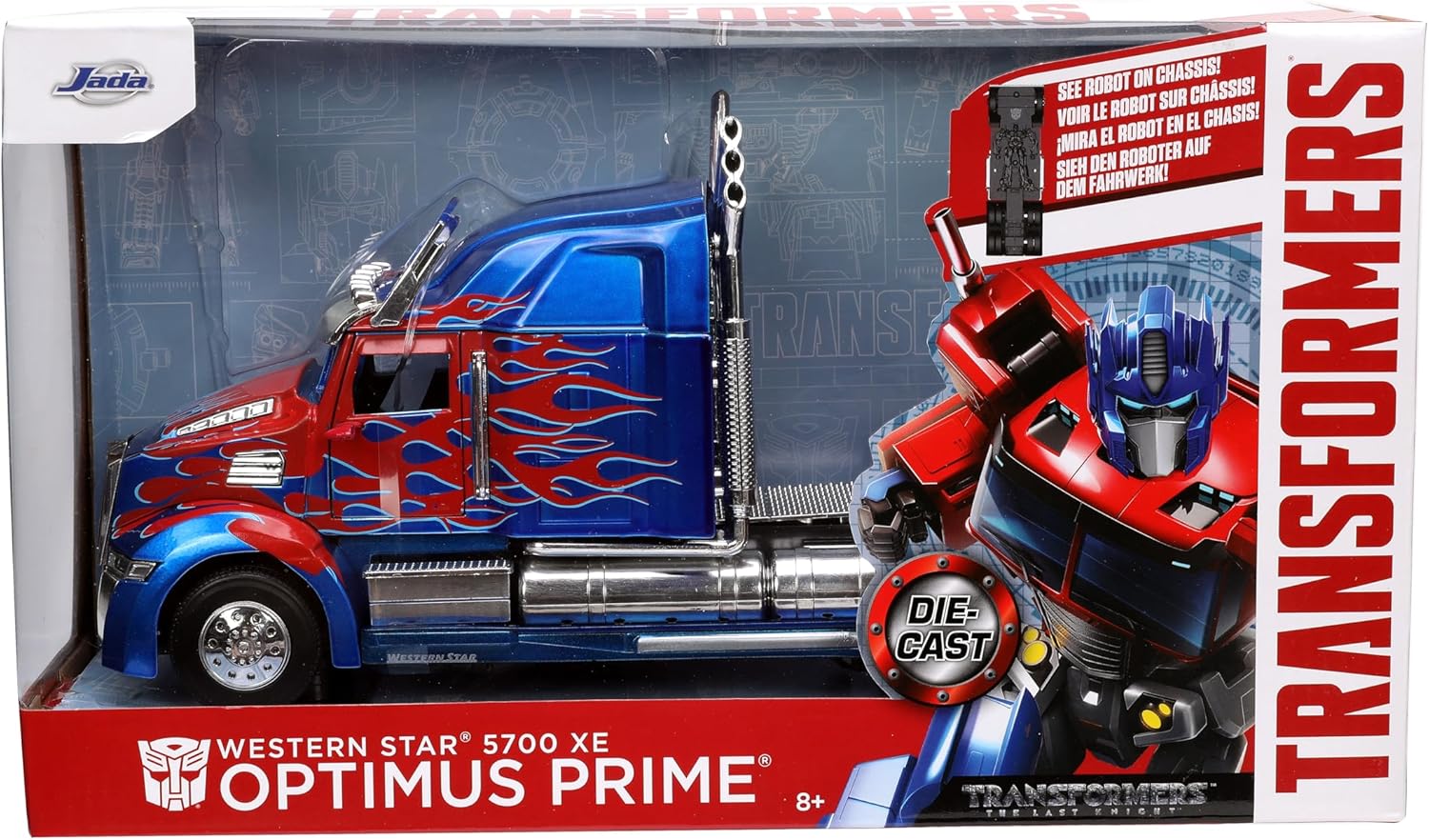 Jada Transformers Optimus Prime Western Star 5700XE The Last Knight 1:24 Diecast