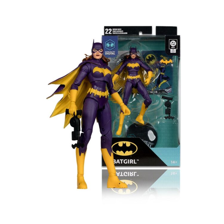 McFarlane DC Direct Digital Batgirl (DC Classic Purple Costume) 7in Figure