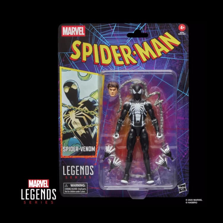 Marvel Legends Series Spider-Venom Retro Cardback 6-Inch Action Figure