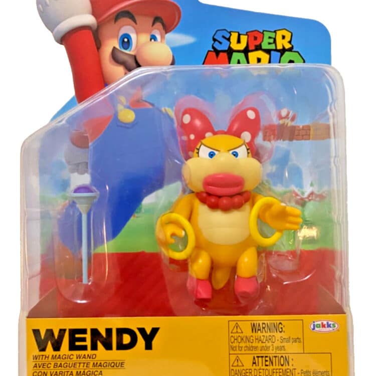 Jakks World of Nintendo Wendy (with Magic Wand) 4in Action Figure