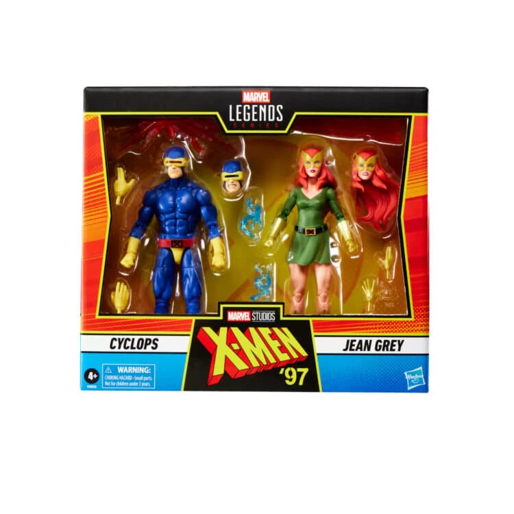 Hasbro Marvel Legends Cyclops & Jean Grey (X-Men 97) 6-Inch Action Figure 2-Pack