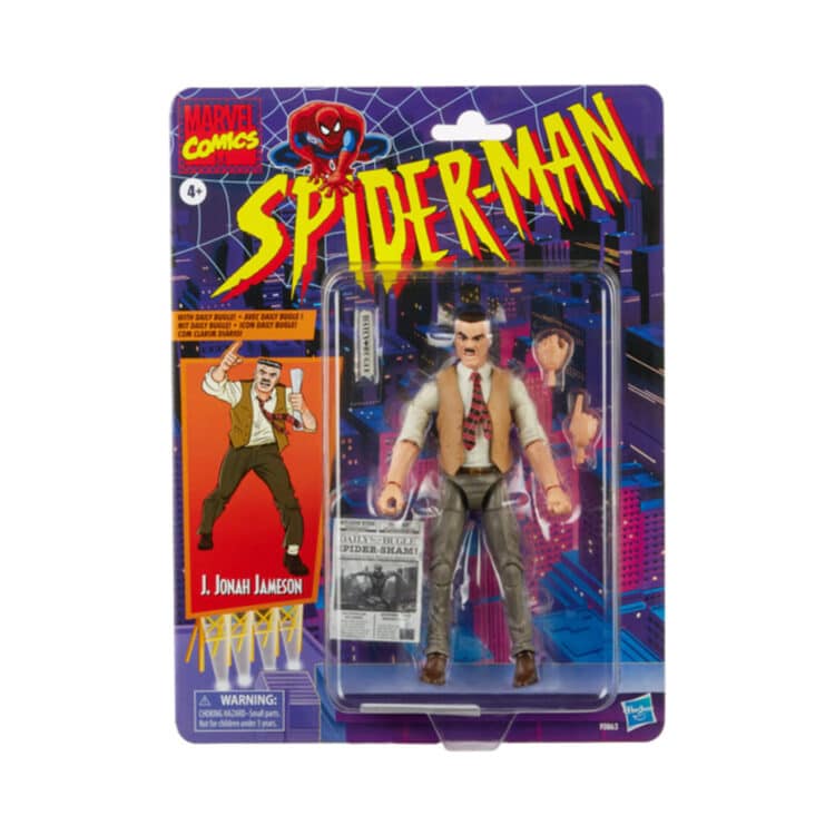 Hasbro Marvel Legends J. Jonah Jameson (Spider-Man Retro) 6-Inch Action Figure