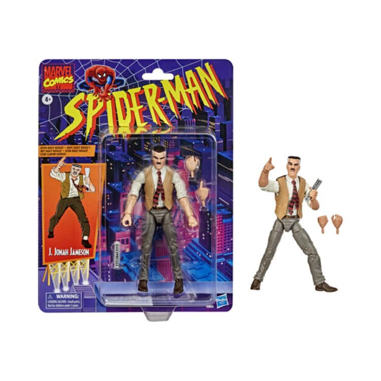 Hasbro Marvel Legends J. Jonah Jameson (Spider-Man Retro) 6-Inch Action Figure