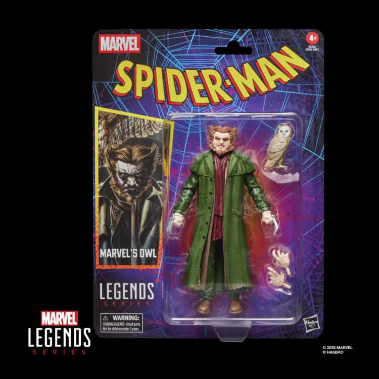 Hasbro Marvel Legends Marvel's Owl (Spider-Man Retro) 6-Inch Action Figure