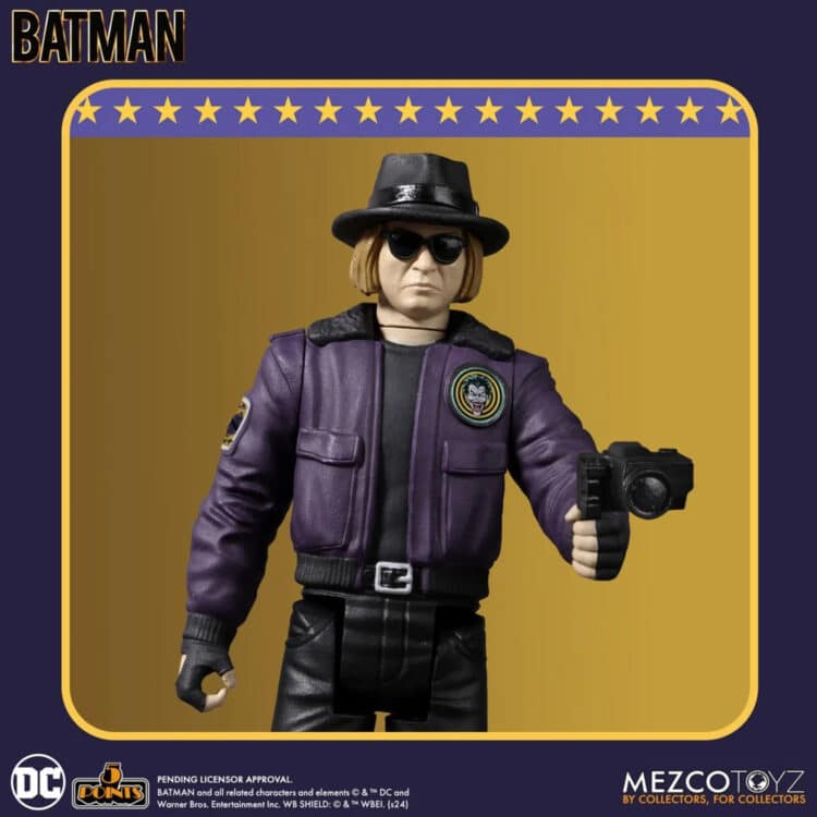 Mezco Toyz Batman 1989 (5 Points) Joker, Goon, Batman Action Figure Set of 3-Pk