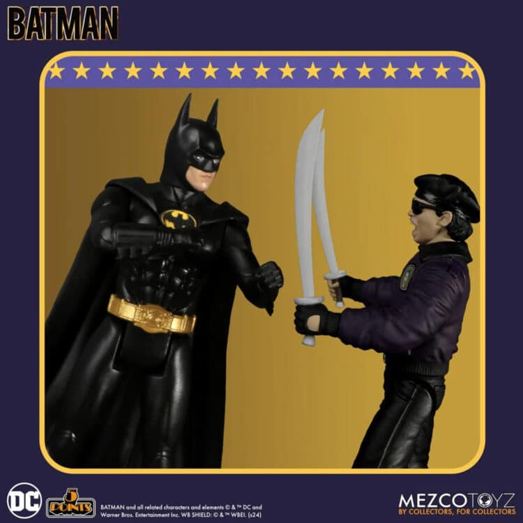 Mezco Toyz Batman 1989 (5 Points) Joker, Goon, Batman Action Figure Set of 3-Pk