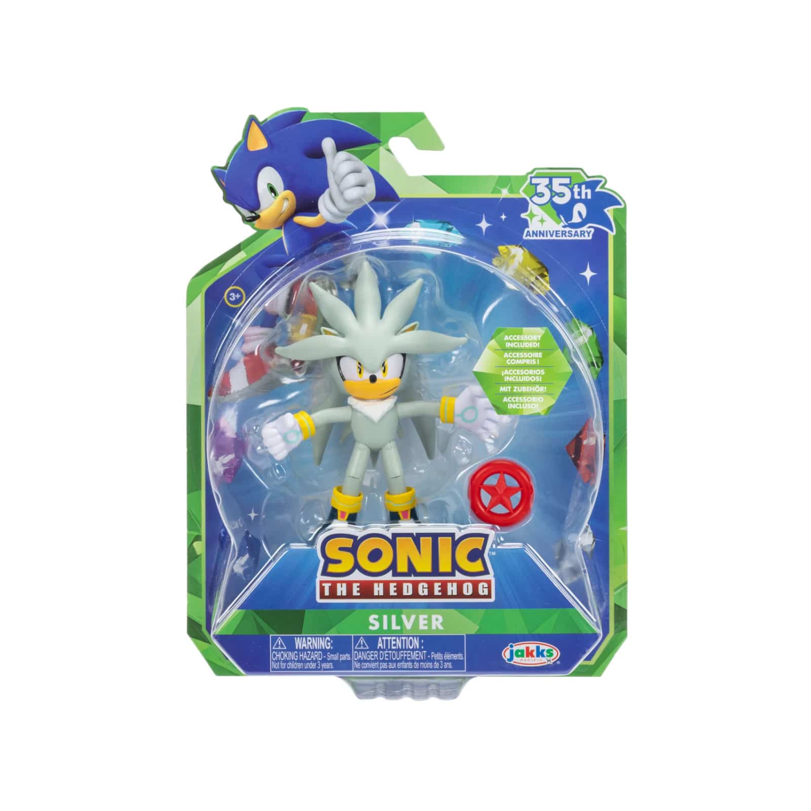 Jakks Silver (Sonic the Hedgehog 35th Anniversary) 4" Action Figure