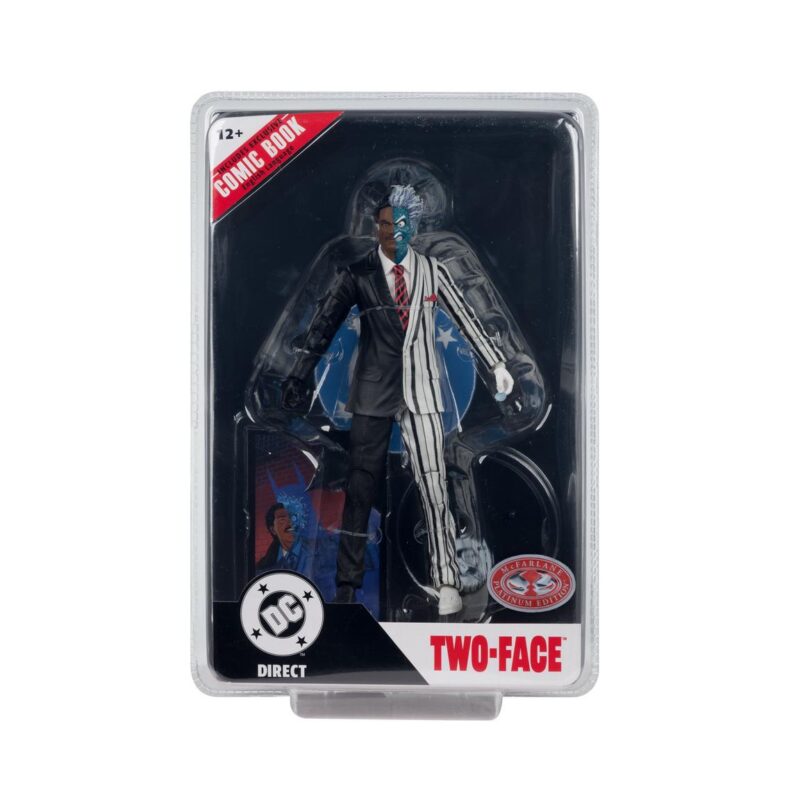 McFarlane DC Page Punchers Two-Face (Batman 89) 7-in Red Platinum Figure