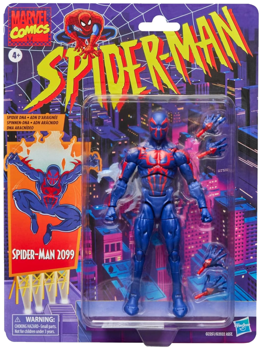 Marvel Legends Series Spider-Man 2099 Retro Cardback 6-Inch Action